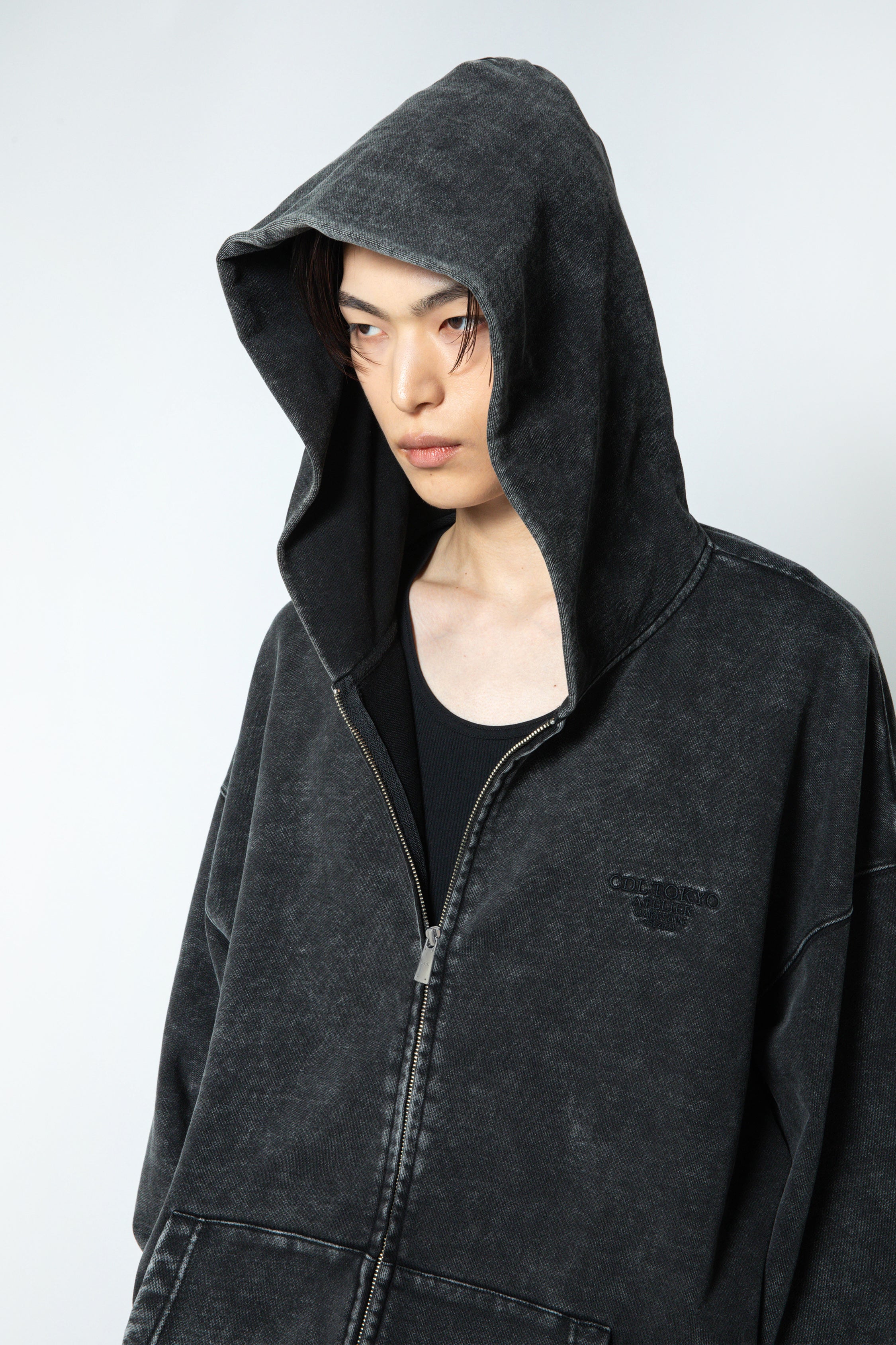 トップス CDL TOKYOAcid Wash Zip Hoodie CDL Acid Wash Zip Hoodie – CDL TOKYO