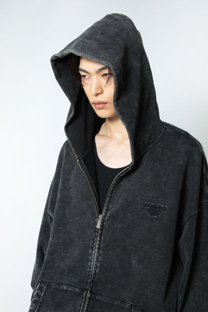 CDL Acid Wash Zip Hoodie