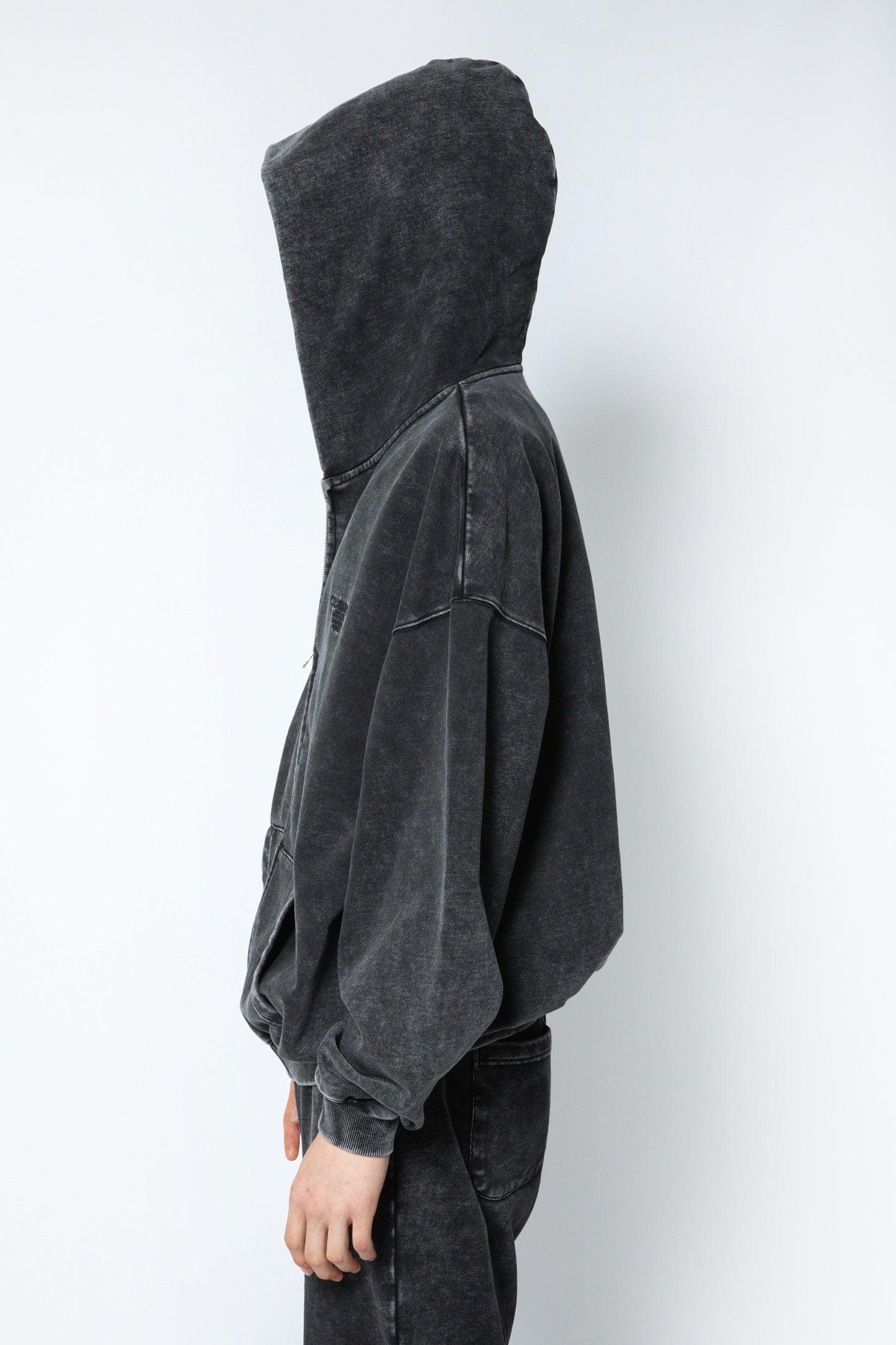 CDL Acid Wash Zip Hoodie