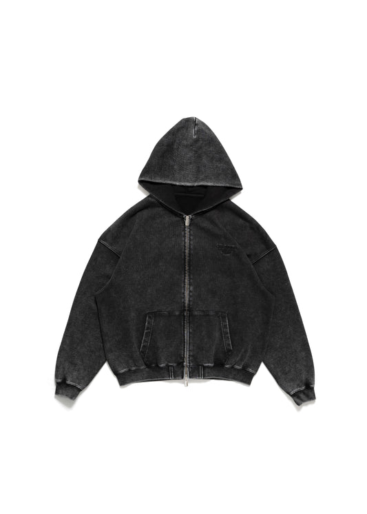 CDL Acid Wash Zip Hoodie