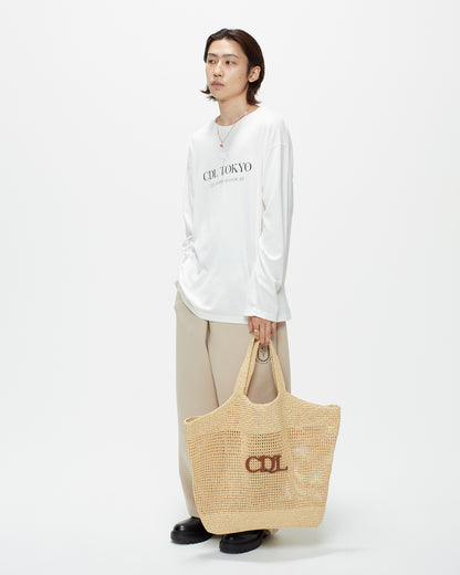 CDL Synthetic Raffia Tote Bag