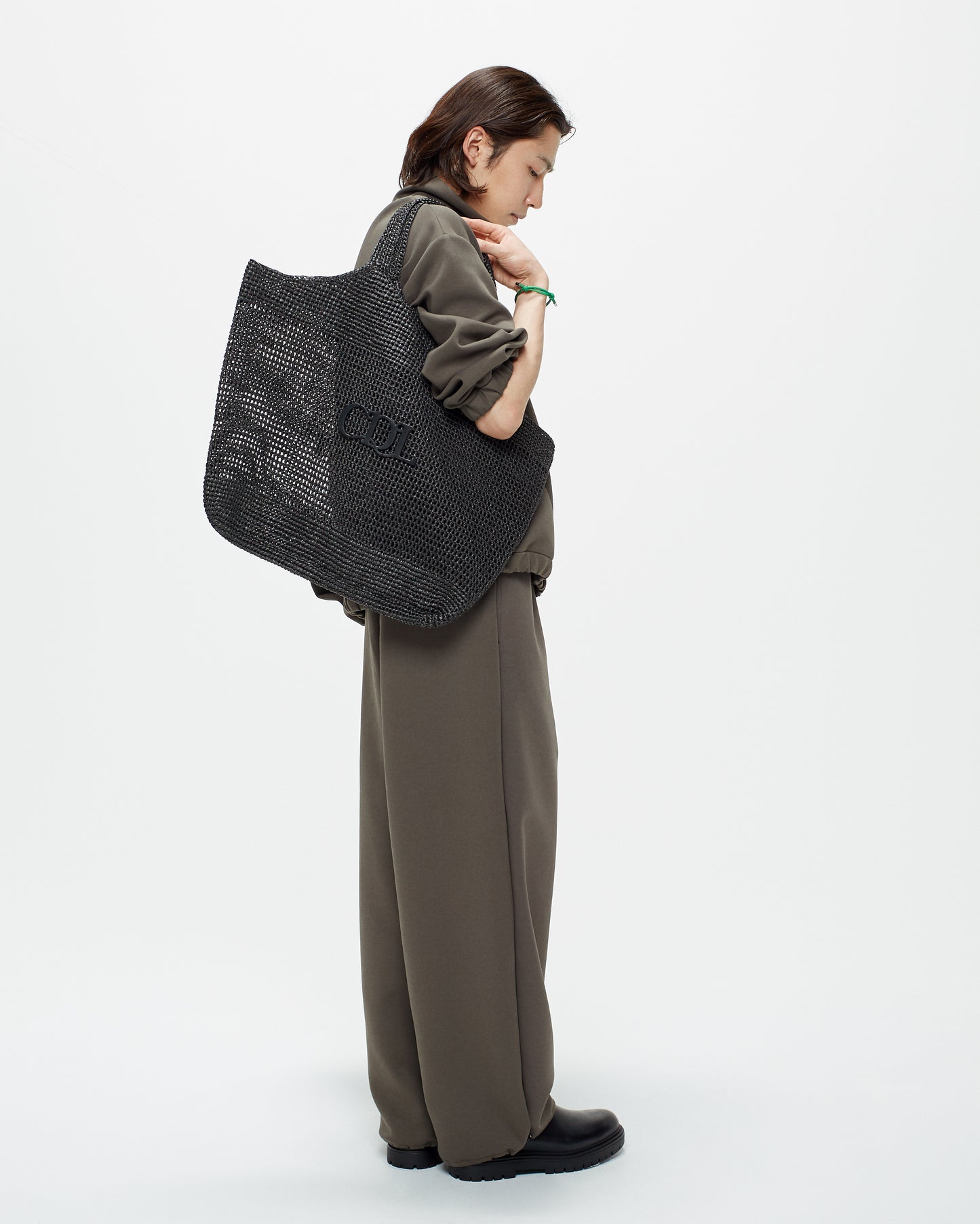 CDL Synthetic Raffia Tote Bag