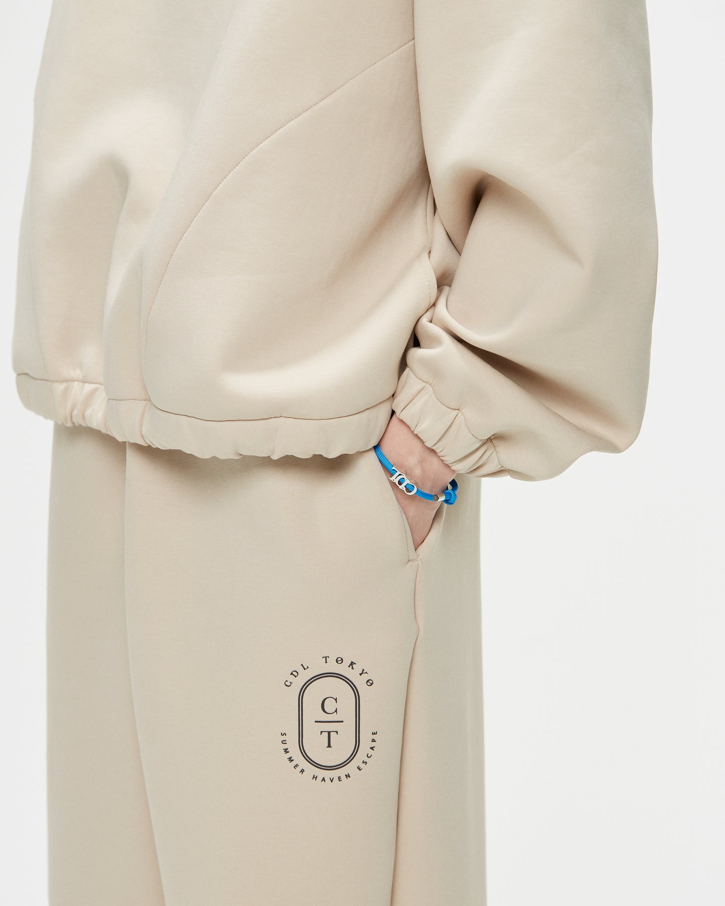 CDL Wide-Leg Jogger Pants