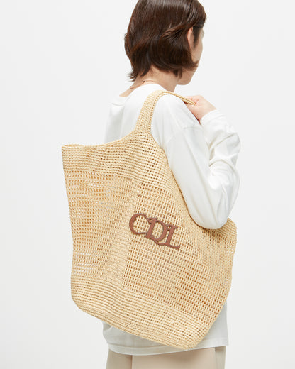 CDL Synthetic Raffia Tote Bag