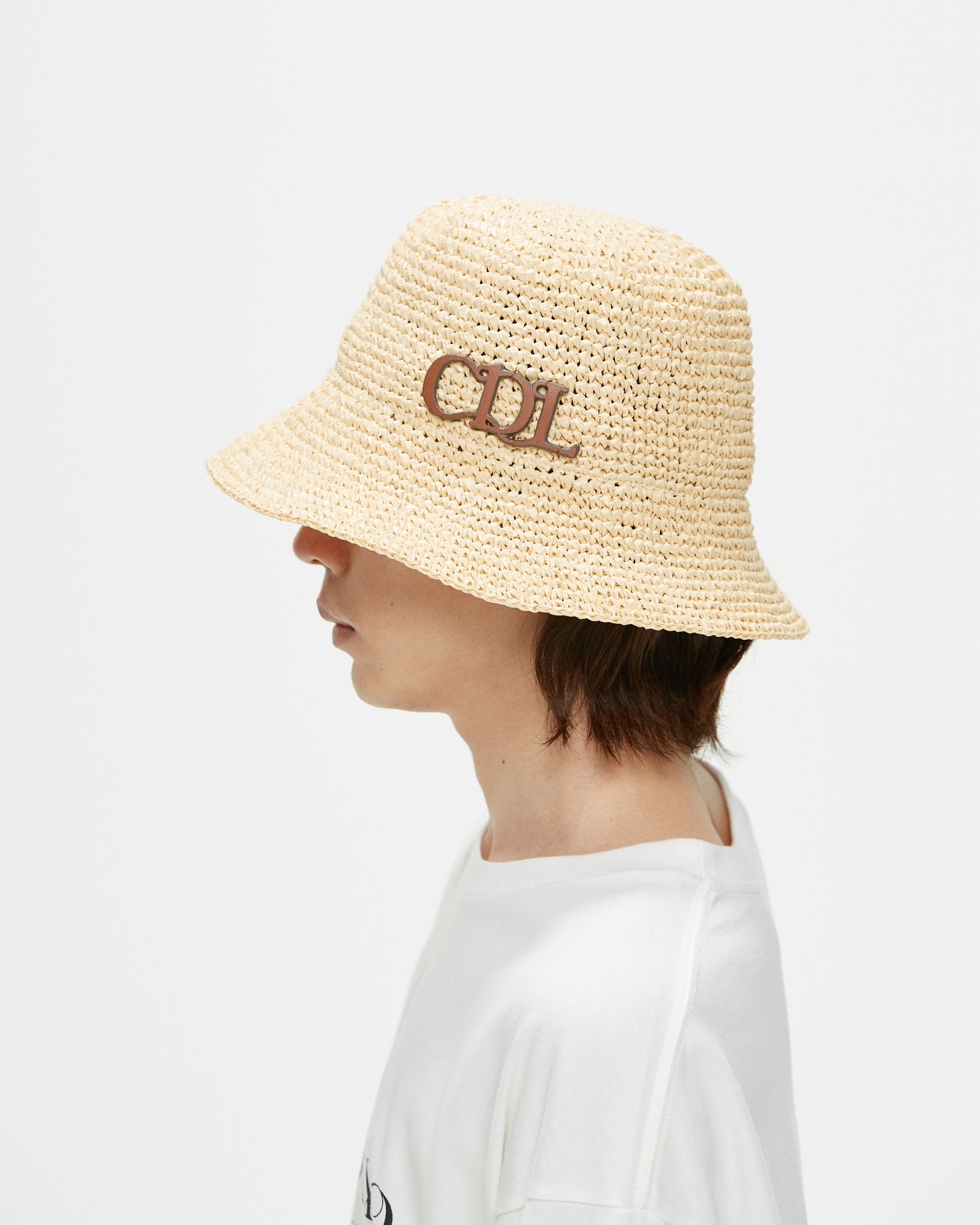 CDL Synthetic Raffia Bucket Hat