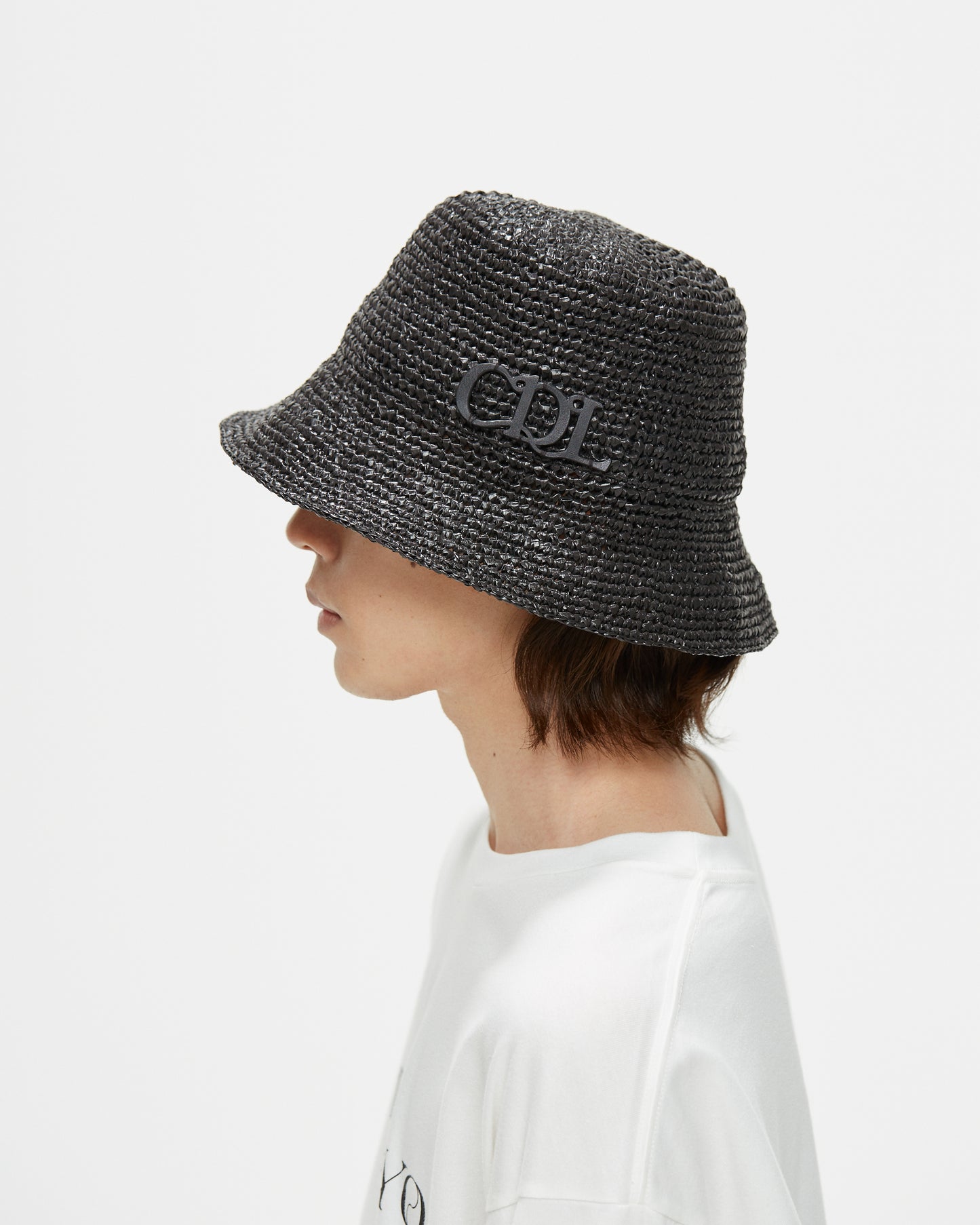 CDL Synthetic Raffia Bucket Hat