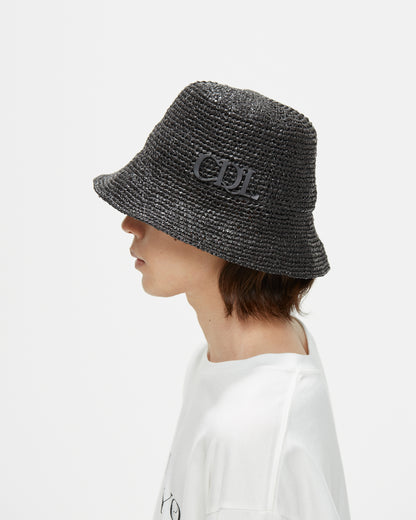 CDL Synthetic Raffia Bucket Hat