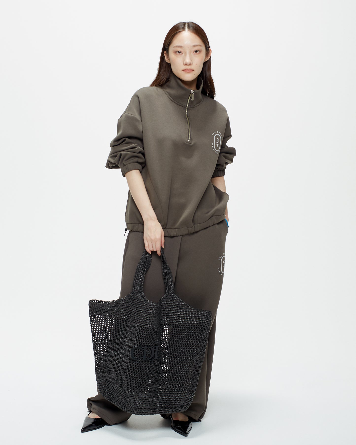 CDL Synthetic Raffia Tote Bag