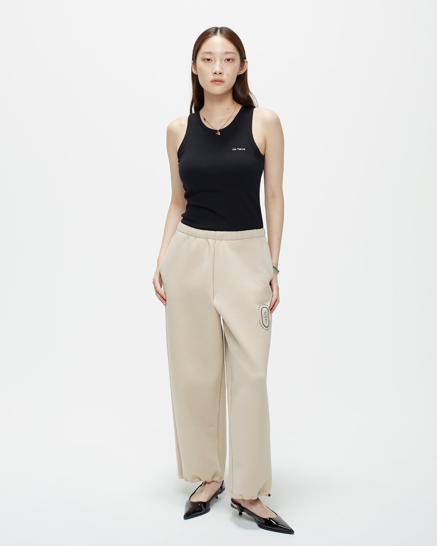 CDL Wide-Leg Jogger Pants