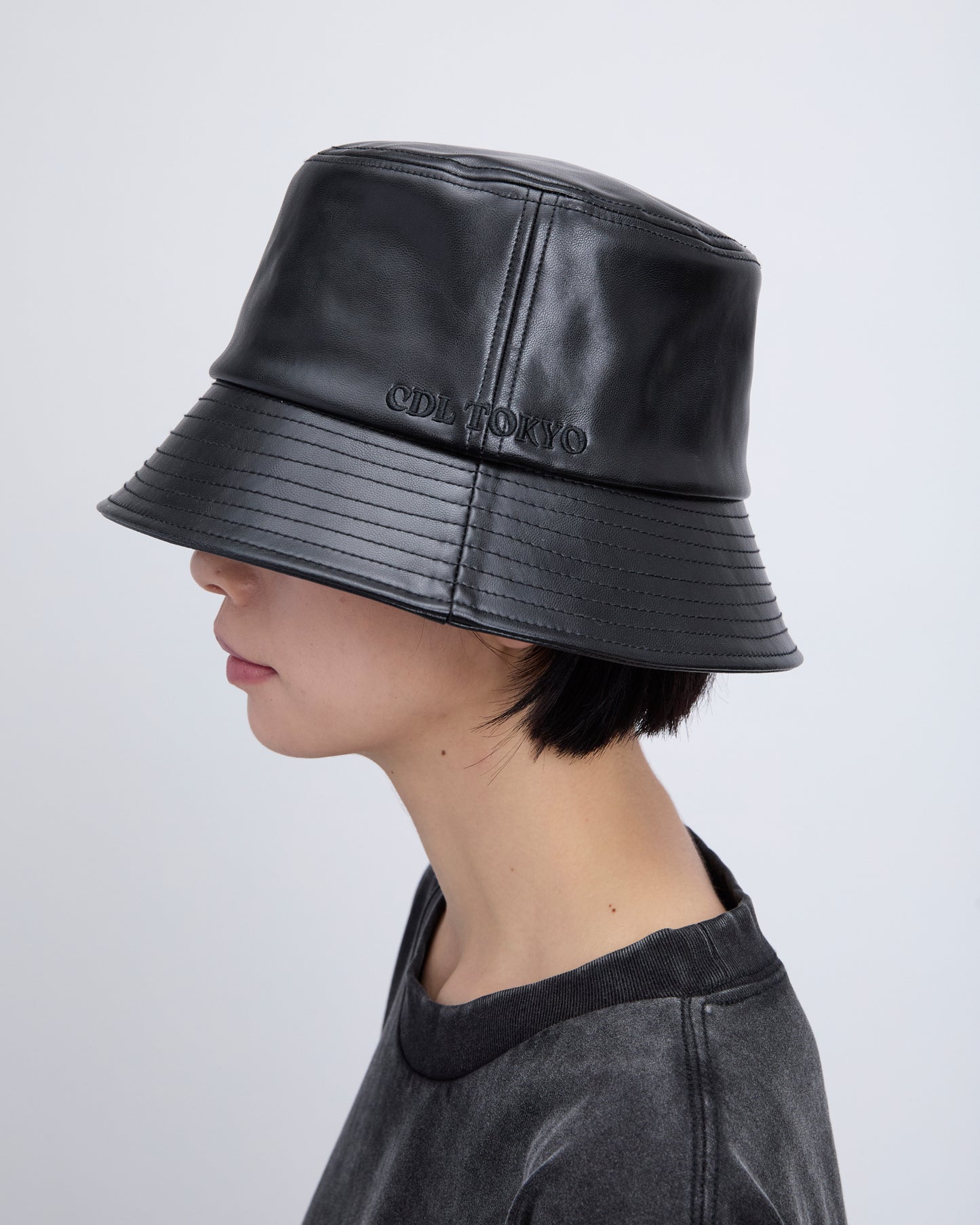 CDL Leather Bucket Hat