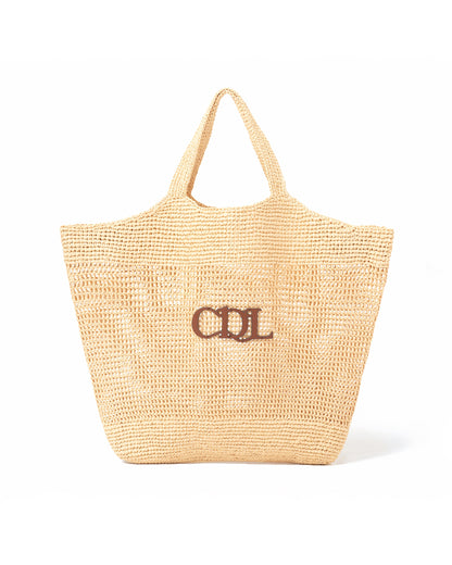 CDL Synthetic Raffia Tote Bag