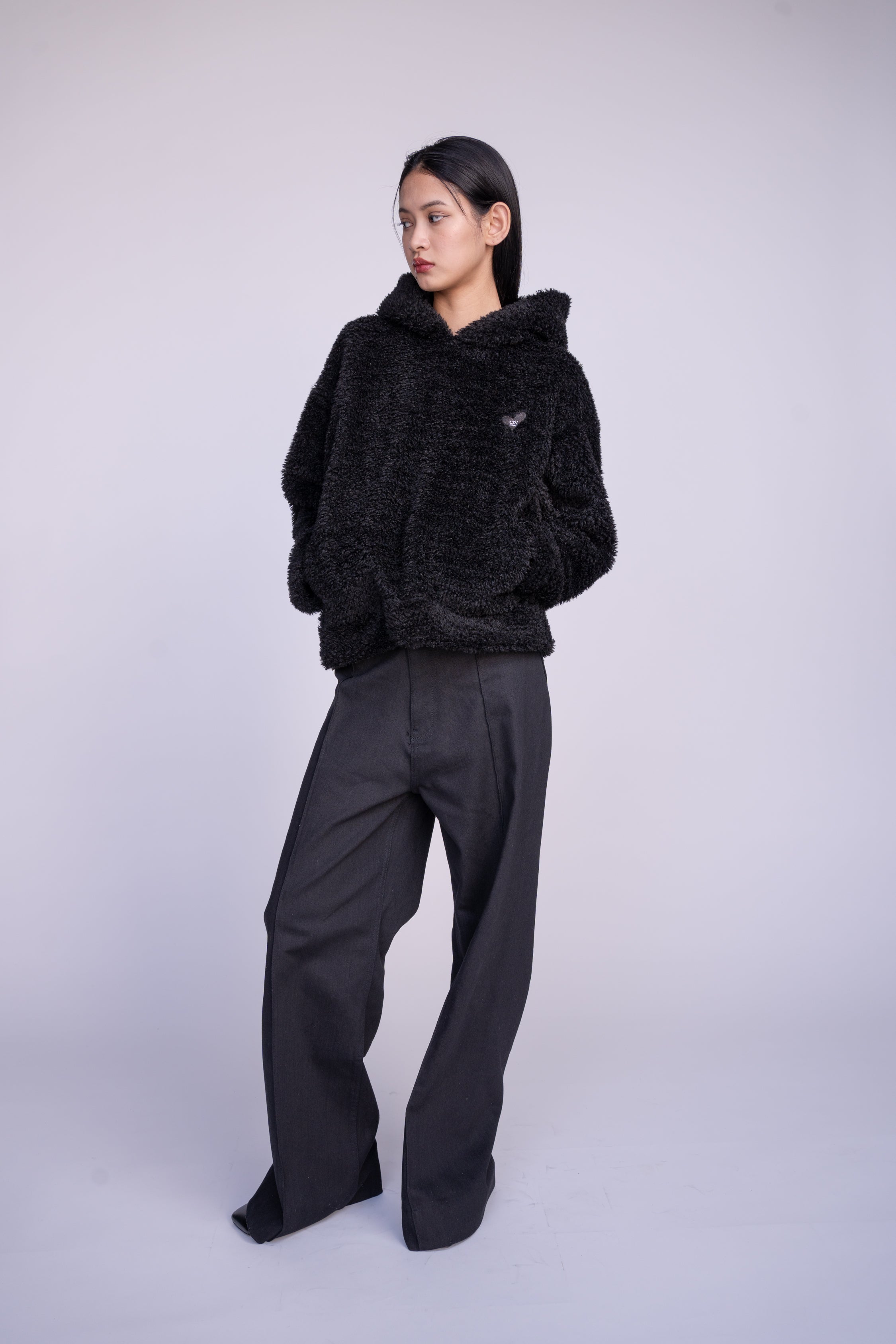 CDL ダークグレー フーディー Sサイズ CDL Teddy Hoodie – CDL TOKYO