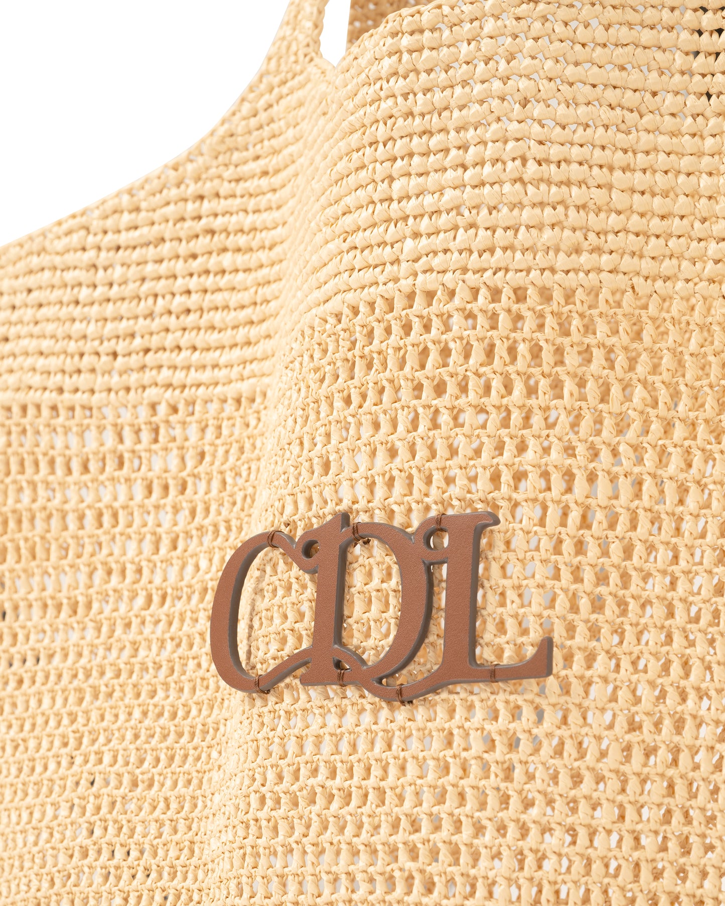 CDL Synthetic Raffia Tote Bag