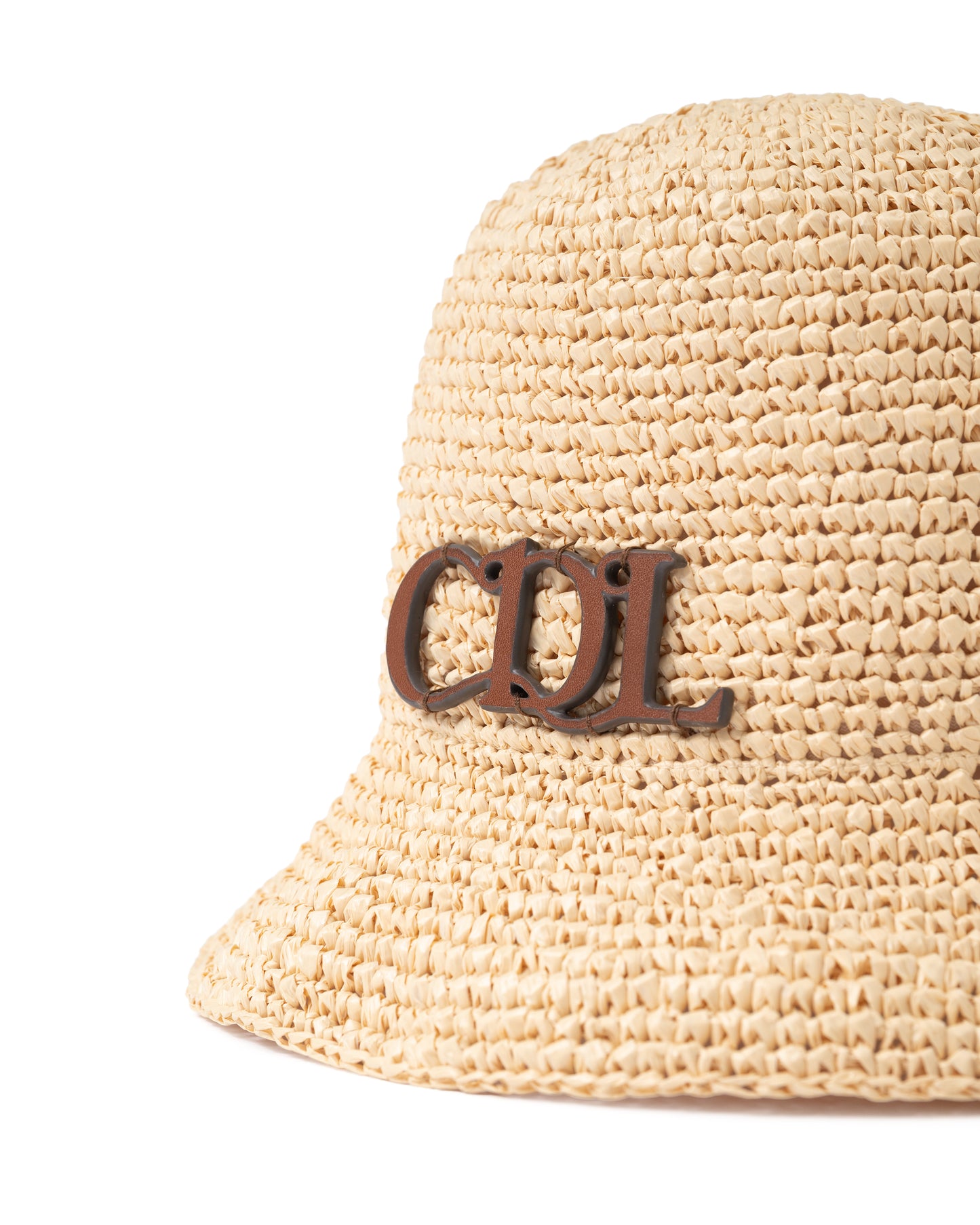 CDL Synthetic Raffia Bucket Hat