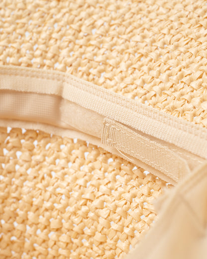 CDL Synthetic Raffia Bucket Hat