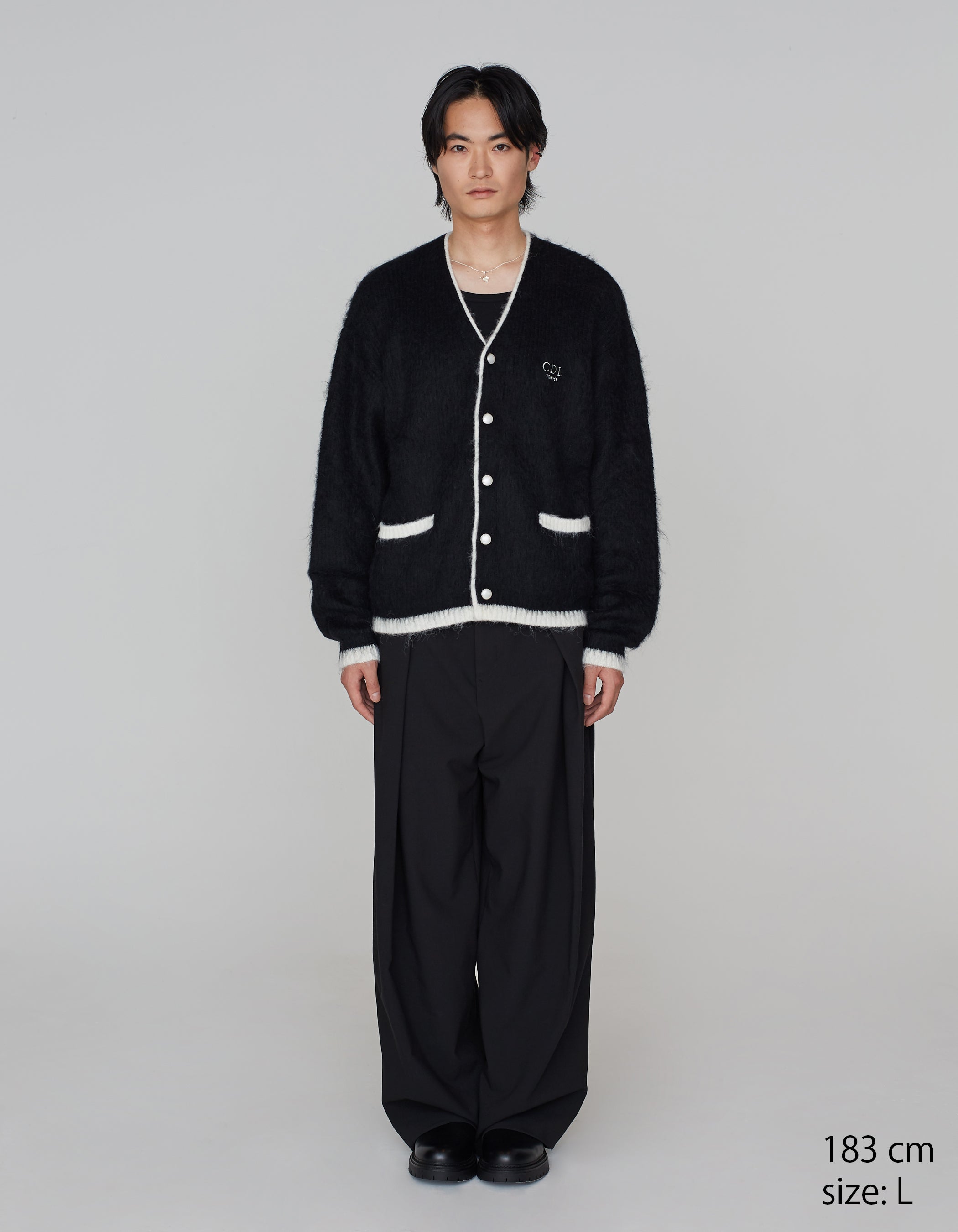 CDL TOKYO Box Fit Cardigan Black Mサイズ PRE-ORDER] CDL Wool Blend Cardigan – CDL TOKYO