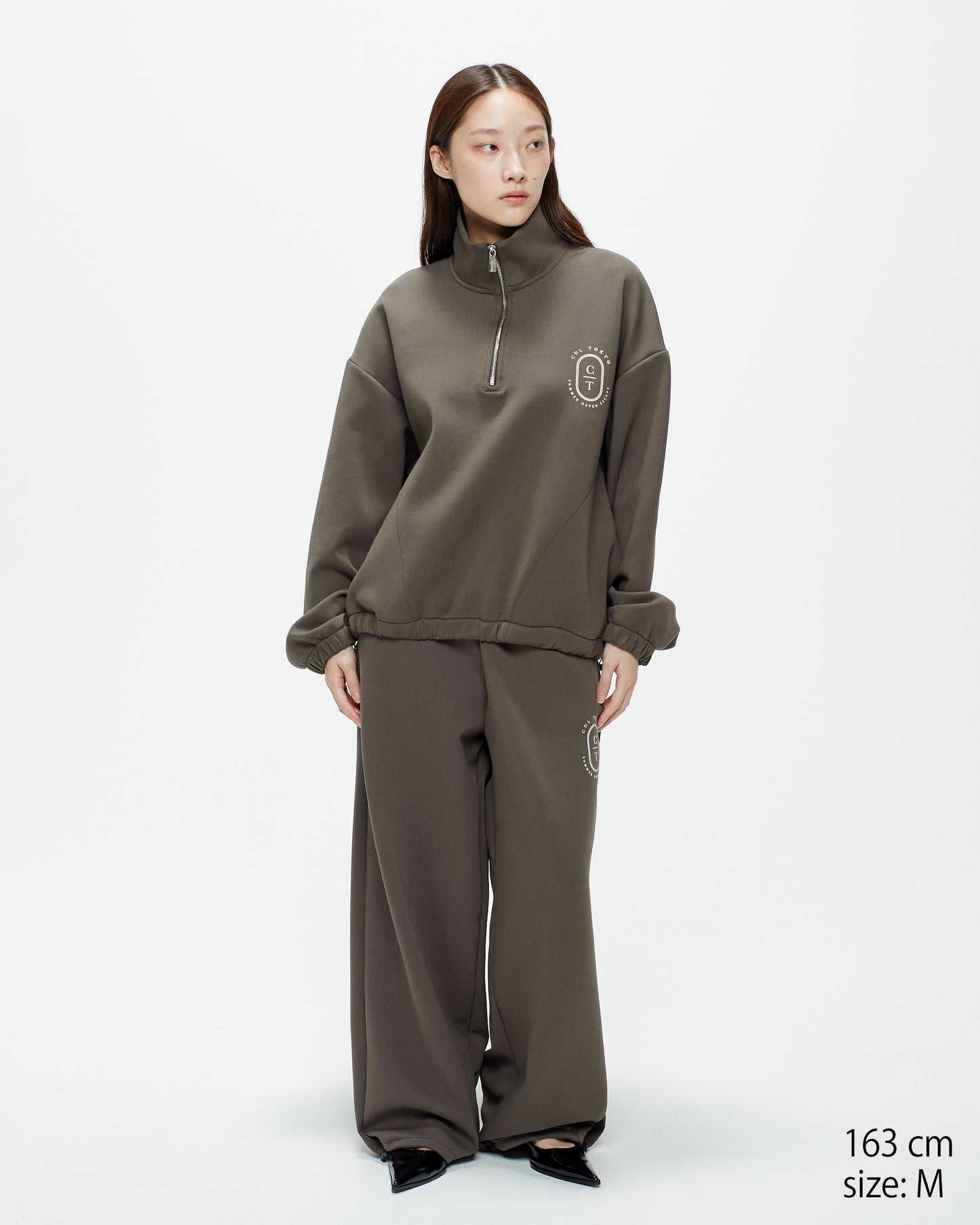 CDL Wide-Leg Jogger Pants